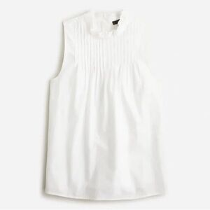 J. Crew Pintuck cotton poplin top